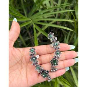 Meera Jaipur Fine <b>Cuff</b> <b>Earrings</b> in Phool Style - Product Image 2