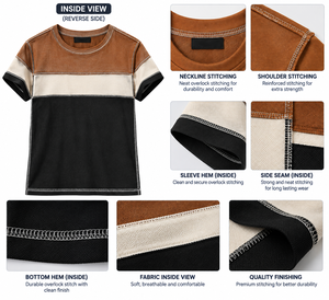 Camiseta de Manga Corta para Hombre, 100% Algodón, Transpirable, Cuello Redondo, Corte Regular, Diseño Sólido, Venta al Por Mayor - Product Image 3