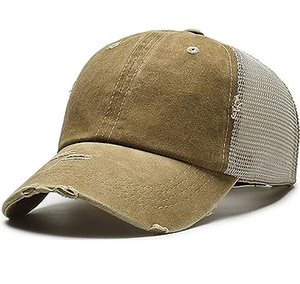 Gorra Trucker Naranja de 6 Paneles, Tela de Malla, Ajustable, Unisex, Casual, para Primavera/Verano, Talla Adulto - Product Image 4
