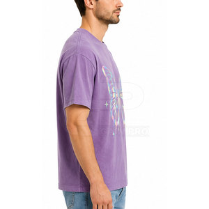Camiseta Moderna con Diseño Reflectante para Hombre, Premium, Oversize, Estilo Urbano, con Corte Cómodo y Relajado - Product Image 5