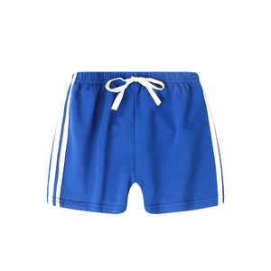 Men's Casual Mid Waist Drawstring Closure Solid Pattern <b>Knee</b> Length Breathable Lightweight Polyester/Cotton Shorts - Product Image 1