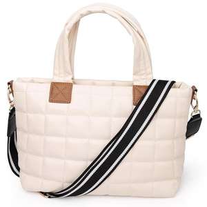 กระเป๋าโท้ทแบบสบายๆ รุ่น Viva Terry Quilted Puffer สำหรับผู้หญิง น้ำหนักเบา สะพายข้างได้ พร้อมสายปรับระดับและหัวเข็มขัดแบบ D-ring - Product Image 3