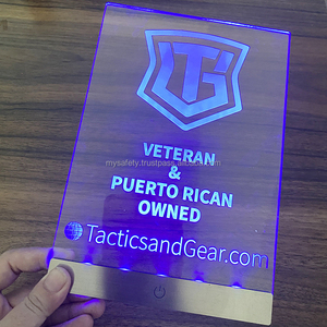 Sin Pedido Mínimo, Impresión Digital Personalizada, Porta Etiquetas con Código QR, Letrero LED de Plástico en Hebreo, Decoración para Hanukkah, Festividad Judía - Product Image 4