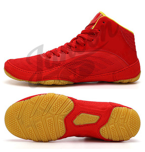 รองเท้าชกมวยโลโก้สั่งทำได้ รองเท้าบู๊ทชกมวยประสิทธิภาพสูง น้ำหนักเบา สำหรับใช้ในยิมและเวที รองเท้าชกมวยสำหรับฝึกซ้อม น้ำหนักเบา - Product Image 5