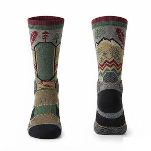 Chaussettes de chasse standard, chaussettes décontractées rembourrées, confortables, extensibles, séchage rapide, respirantes pour la randonnée, le trekking, la pêche - Product Image 1