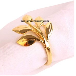 Hot Selling Aluminum Metal Gold and <b>Silver</b> Nickel Plated Napkin Ring Holder Home Hotel Kitchen Restaurant Accents - Product Image 5