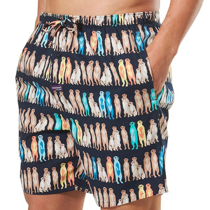 Shorts de bain décontractés en polyester pour hommes, style urbain, collection été 2026, vente en gros, shorts de plage imperméables pour hommes - Product Image 4