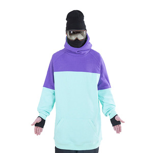 Sweat à capuche en polaire bleu ciel - Product Image 6