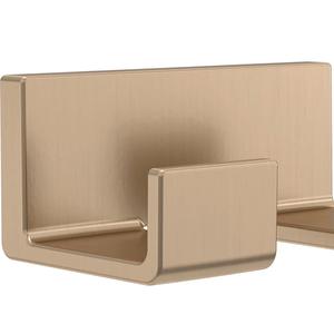 Porte-manteau mural multifonction en métal avec doubles crochets pour manteaux, chapeaux, sacs et serviettes - Product Image 1