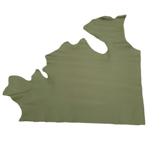 Traditional Army Green Solid Chrome Tanned Cow <b>Leather</b> Quick-Dry 1.2-1.4mm Thick Designed for Custom Made Fine Purses Handbags - Product Image 3