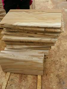 Sandstone Staircase Tiles <b>Machine</b> <b>Cut</b> Contemporary Design Outdoor Steps Natural <b>Stone</b> Flooring - Product Image 3
