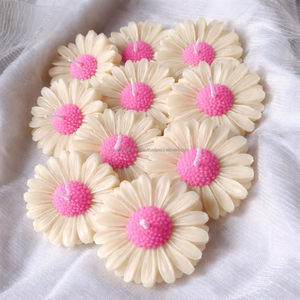Hot Sale Daisy Shape <b>Candle</b> Set Cute Floral <b>Candles</b> for Baby Shower Wedding Return Gift <b>Bulk</b> USA - Product Image 5