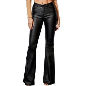 Pantalones de Cuero para Mujer, Precio al por Mayor, Servicio OEM, Logotipo Personalizado, Alta Calidad, Nueva Llegada - Product Image 3