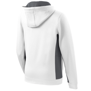 Sudadera con Capucha Blanca para Mujer con Bolsillos en Color Negro, Corte Regular, Manga Larga, Tejida, para Otoño - Product Image 4