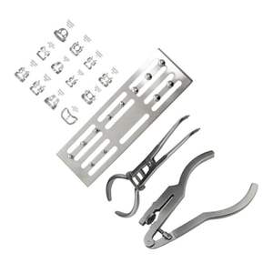 Ensemble de pinces à caoutchouc dentaires en acier inoxydable (11 pièces) - Kit d'instruments chirurgicaux d'isolation endodontique CE ISO par Grip Surgical - Product Image 6