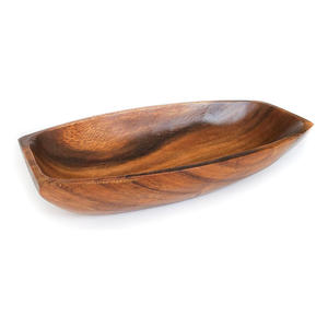 Vente en gros usine – Bol en bois naturel de style américain, éco-responsable et fait main, avec un design élégant à grain de bois, idéal pour les fêtes - Product Image 1