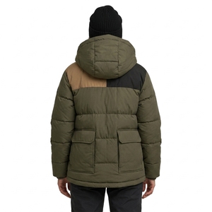 Warm Lightweight Women Puffer Jacket <b>Quilted</b> Outerwear With Stand Collar Full Front Zipper And Insulated Filling For Cold Weath - Product Image 2