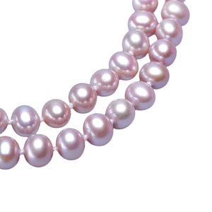 Collier de perles d'eau douce Tilian 7-8 mm, chaîne de pull monocouche, boucle en forme de 8, cercle fermé, polyvalent et élégant pour multiples occasions - Product Image 5