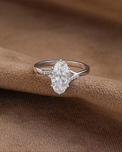 Custom <b>Solid</b> Gold Diamond Jewelry | Luxury Gold <b>Necklace</b> & Ring | Fine Jewelry OEM/ODM Manufacturer Oval Lab Grown Diamond - Product Image 1