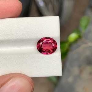 Pierre précieuse naturelle de grenat rhodolite, taille ovale, qualité supérieure, pour la fabrication de bijoux, pierre précieuse en vrac - Product Image 5