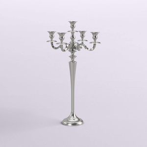 Candelabros de Metal Retro para Boda, Diseño Floral, Hechos a Mano, Ecológicos, Dorados, de 3-5 Brazos, con Impresión Personalizada - Product Image 2
