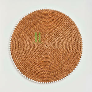Eco Friendly Rattan Charger <b>Plate</b> Table Accessories <b>Mats</b> Pads Home Decoration Classic Style Wholesale Rattan 2026 From Vietnam - Product Image 2