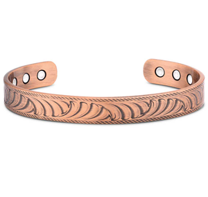 Heritage Hand Crafted Interwoven Wave Art <b>Engraved</b> Copper Jewelry <b>Bangle</b> Handmade Metal Jewelry Promotional Novelty Gift - Product Image 6