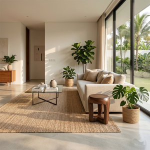 Taburete Moderno Triangular de Madera Maciza de Monkey Pod con Acabado en Nogal, Mesa Auxiliar Hecha a Mano para Dormitorio, Sala de Estar, Muebles para el Hogar y Hoteles - Product Image 6
