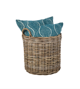 Panier à linge en rotin naturel fait main avec poignées, grand panier de rangement, organisateur de décoration pour la maison - Product Image 2