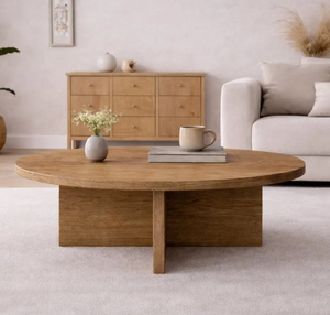 Vintage Style Farmhouse New Design Mango Wood <b>Round</b> <b>Side</b> Coffee <b>Table</b> for Living Room Furniture wholesale price - Product Image 3