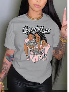 Camiseta Gráfica de Manga Corta, Holgada, Ecológica, Ligera, Casual, Tallas Grandes S-5XL, Moda Verano 2026 para Mujer, Diseño Graffiti - Product Image 4
