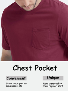 Camisetas para Hombre Más Vendidas, 100% Algodón, Logotipo Impreso Personalizado, Duraderas, Lisas, con Bolsillo Antiarrugas, Hechas en Pakistán 2026 - Product Image 5