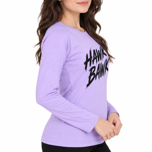 Women Lavender <b>Long</b> <b>Sleeve</b> T Shirt Casual Crew Neck <b>Top</b> Elegant <b>Long</b> <b>Sleeves</b> Comfortable Body FitFull <b>Sleeve</b> Printed T Shirt - Product Image 3
