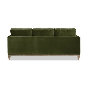 Divano Moderno Stile Fattoria Knox da 84 Pollici in Velluto Verde Oliva per Soggiorno - Product Image 2