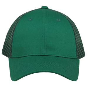 Dark Green Mesh <b>Snapback</b> <b>Cap</b> 6-Panel Adjustable Fit Unisex Casual Style Solid Color Hat Spring Summer Wear - Product Image 5