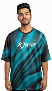 Camiseta Sublimada Oversize para Hombre, Estilo Casual Urbano, Corte Regular, Poliéster/Algodón, Secado Rápido, Transpirable - Product Image 2