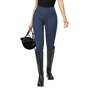 Culottes d'équitation taille haute pour femmes avec grip en silicone intégral et poches – Vente en gros OEM - Product Image 1