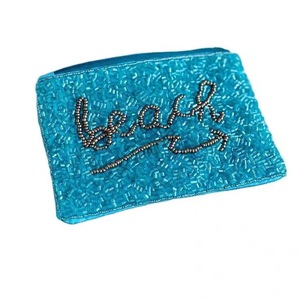 Monedero Llavero de Textil Bordado con Cuentas de Cristal y Borla, Cartera de Muñeca con Cierre de Cremallera, Hecho a Mano y Personalizable - Product Image 6