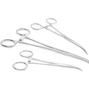 Pinzas Curvas de Precisión Kelly, Acero Inoxidable Plateado, Pinzas de Bloqueo Manual, Certificación CE Clase II para Uso Médico y Dental - Product Image 6