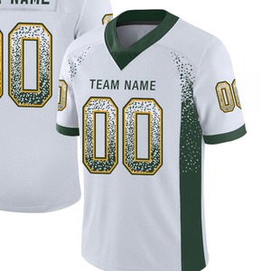เสื้อฟุตบอลอเมริกันคุณภาพดี ออกแบบเองได้ 100% สำหรับผู้ชาย แขนสั้น พิมพ์ลายด้วยเทคนิค Sublimation - Product Image 6