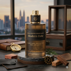 Parfum pour homme personnalisable, vaporisateur, senteur boisée et cuir frais, écologique, longue tenue, luxe, décontracté, moderne, pour rendez-vous, 100 ml, service OEM - Product Image 2
