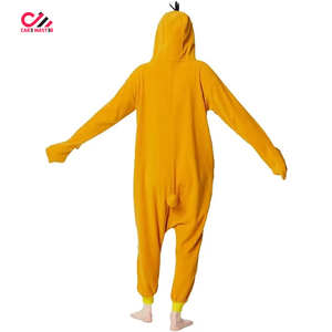 Combinaison de nuit en polaire pour femme CARE MASTER, à capuche, manches longues, couleur unie, fermeture éclair intégrale sur le devant, vêtement décontracté pour l'automne - Product Image 5