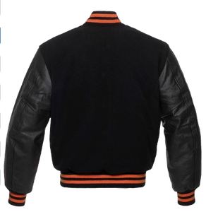 Veste de baseball classique pour homme, style Letterman, en laine, avec logo personnalisé sur le devant - Product Image 4