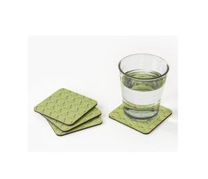 Posavasos de diseño elegante con tablero de MDF, impresión de adhesivo esmaltado, juego de 4 posavasos para bebidas, posavasos para té a un precio muy bueno. - Product Image 1