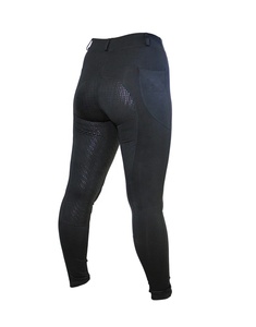 Culotte d'équitation taille haute pour femme avec assise intégrale en silicone antidérapante, durable et extensible dans quatre directions - Product Image 4