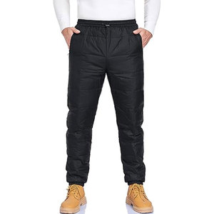 Pantalon de neige décontracté en toile pour homme – Hiver, chaud, isolé, utilitaire, matelassé, coupe-vent, écologique, léger – Idéal ski et camping - Product Image 2