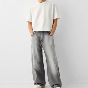 Pantalones Vaqueros Holgados Personalizables para Hombre con MOQ Bajo, Diseña Tus Propios Pantalones Vaqueros Holgados Cómodos para Hombre - Product Image 1