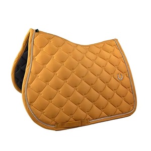 Almohadillas de Silla de Montar Inglesas de Espuma de Algodón y Gel de Colores Personalizados, Ajuste Cómodo de Satén, para Entrenamiento y Competición de Caballos de Doma, para Uso General - Product Image 1