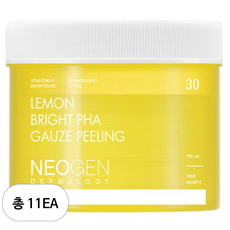Neogen Lemon Bright Paha Gauze Peeling Pads 30 Fogli per Confezione Set da 11 Pezzi Esfoliante Viso con Peptidi - Product Image 1