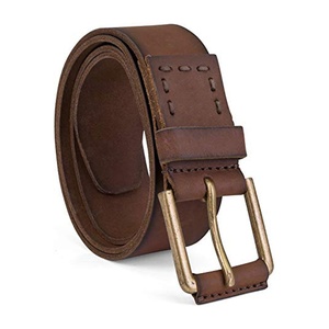 Cinturón de Cuero Genuino para Hombre, Clásico, con Hebilla de Pin, Casual, para Uso Diario, de Alta Calidad, con Doble Cara Giratoria - Product Image 1